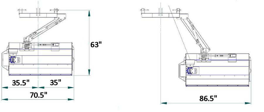 Peruzzo PTO Ditch Flail Mower